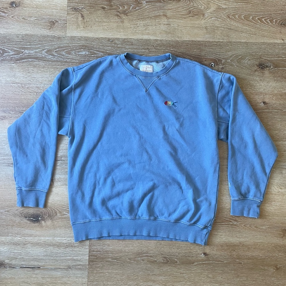 Billabong x wrangler blue crewneck